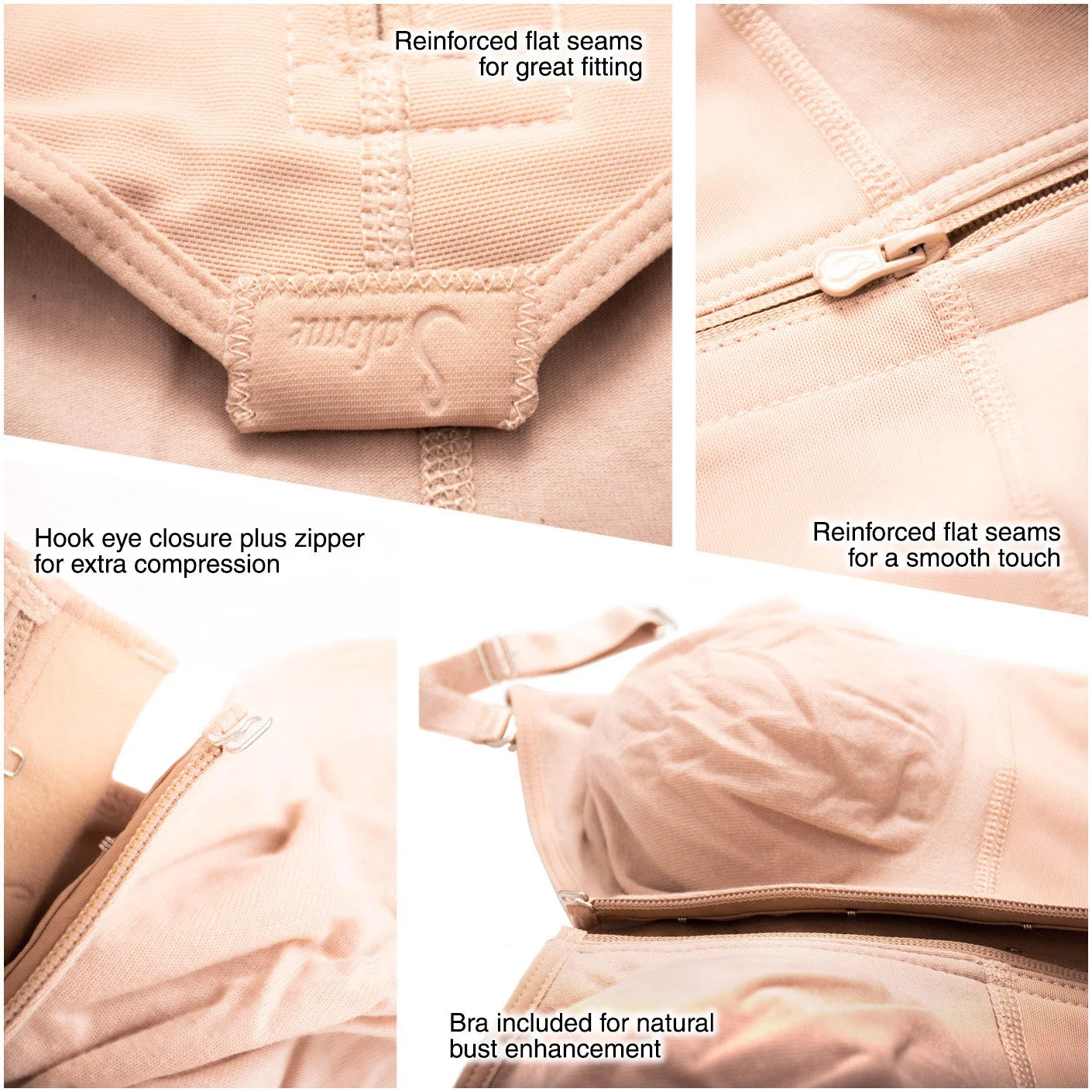 Hiphugger Body Shaper with Bra | Butt Lifter Tummy Control