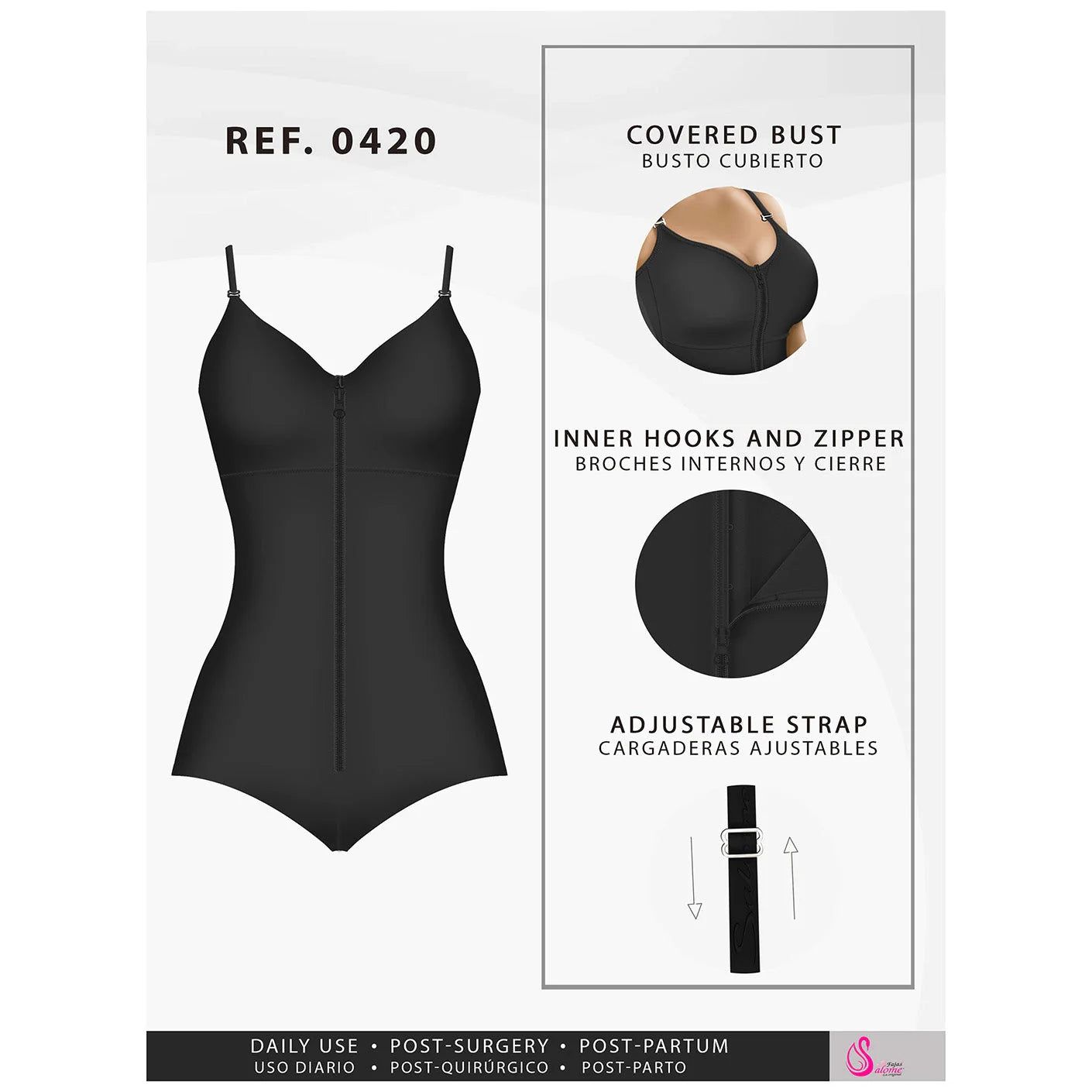 Hiphugger Body Shaper with Bra | Butt Lifter Tummy Control