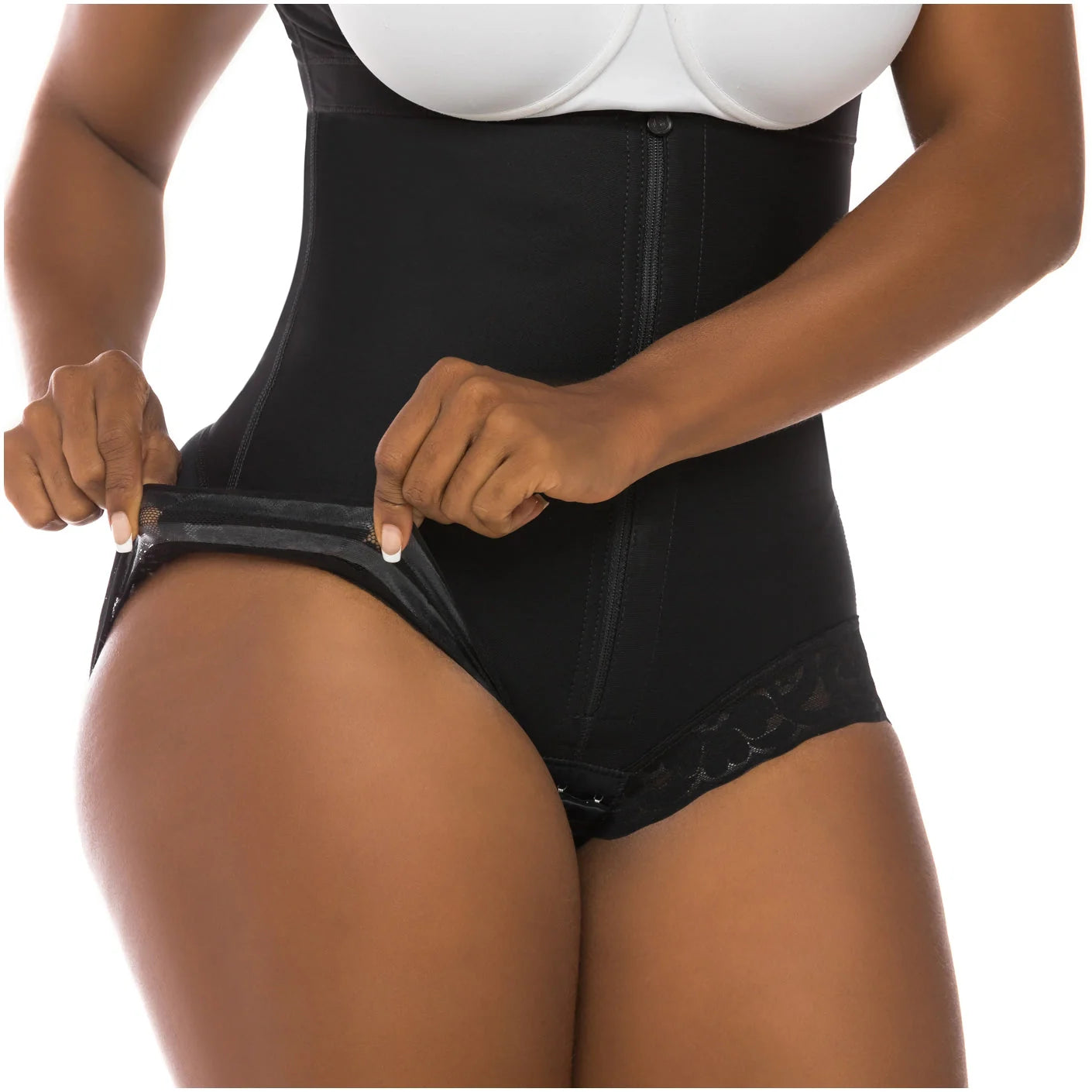 Butt Lifter Tummy Control Shapewear for Women | Open Bust Hiphugger Bodysuit | Powernet